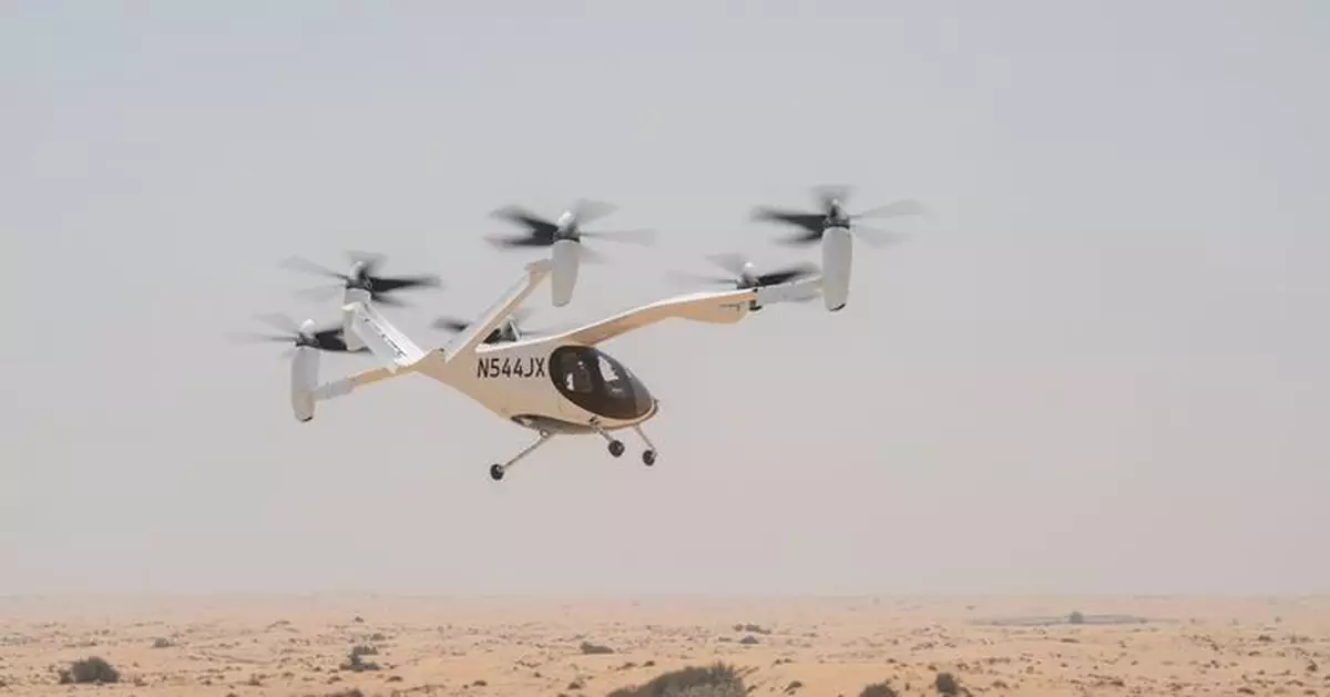 迪拜完成空中的士試飛 預計2026年啟動商業營運