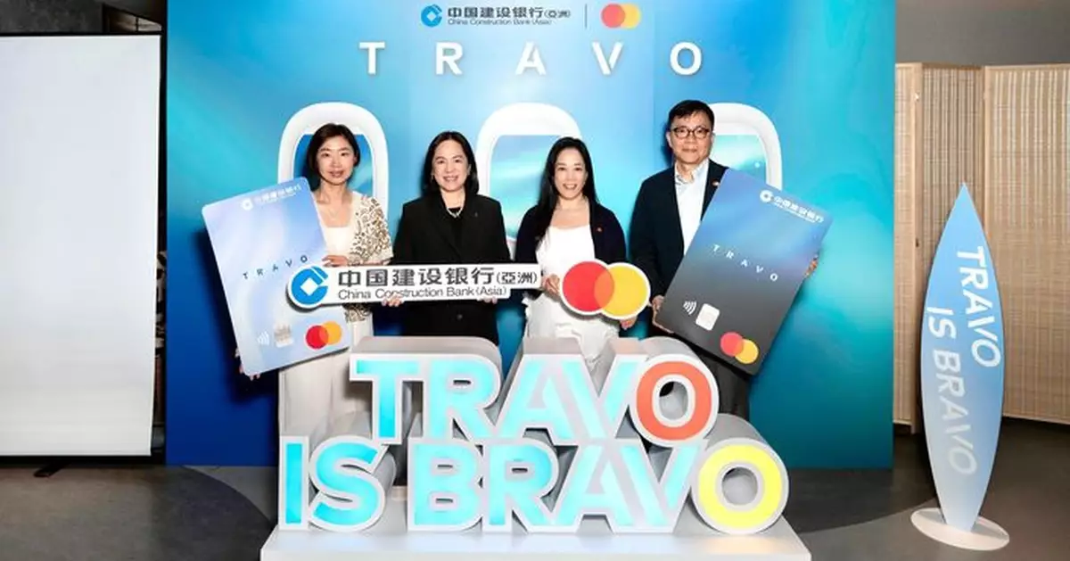 建行亞洲與Mastercard推出TRAVO卡 特設預領積分及免費旅遊保險禮遇