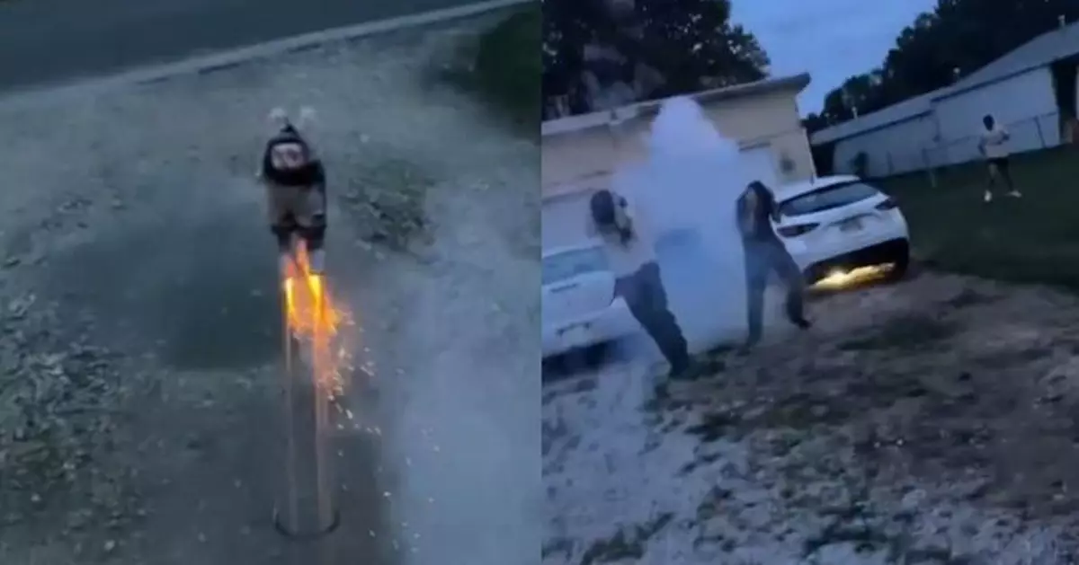 Labubu復仇記！煙花綁玩偶升空竟90度轉向 直衝人群引爆全網笑瘋