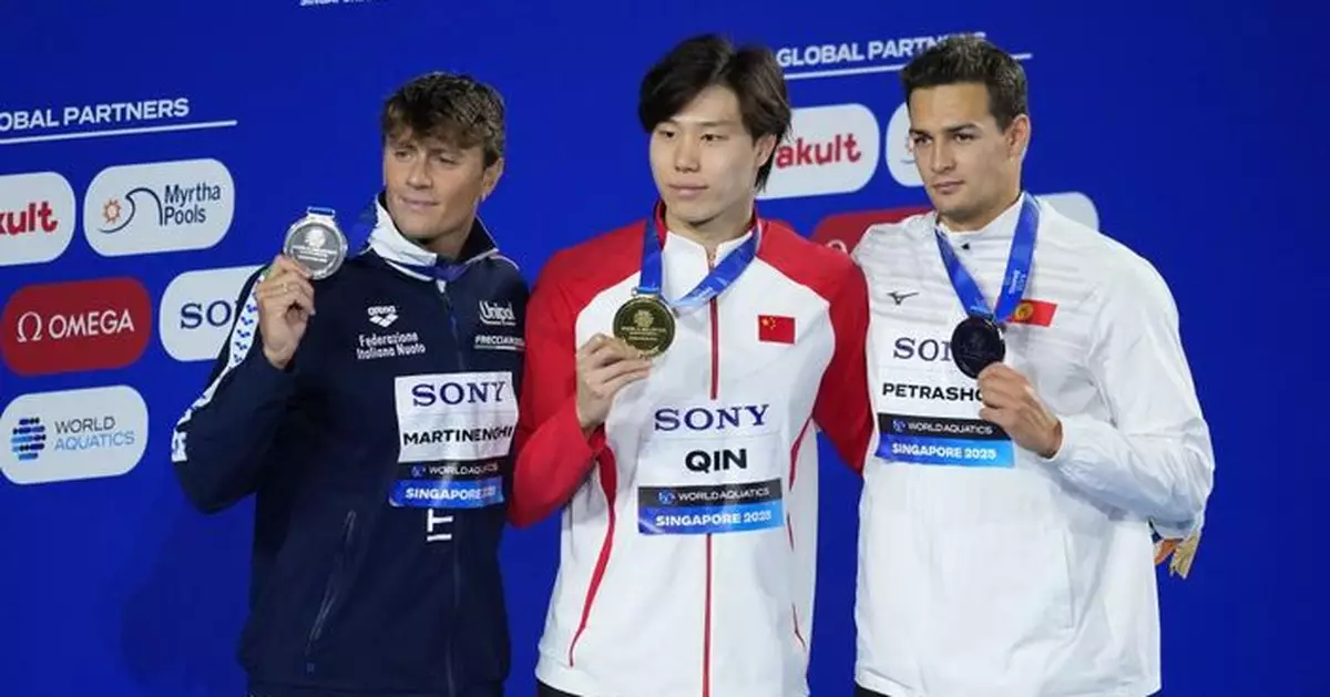 游泳世錦賽　覃海洋為國家隊贏得首面游泳金牌