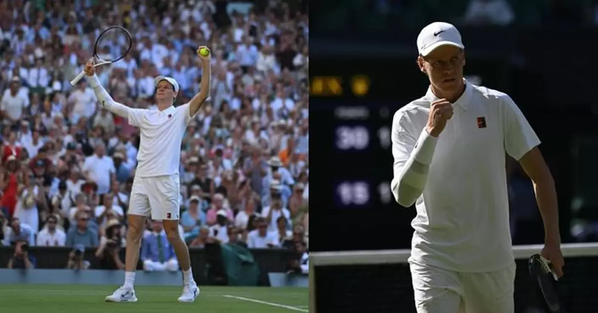 溫網男單四強　冼拿直落擊敗祖高域將與艾卡拉斯爭冠