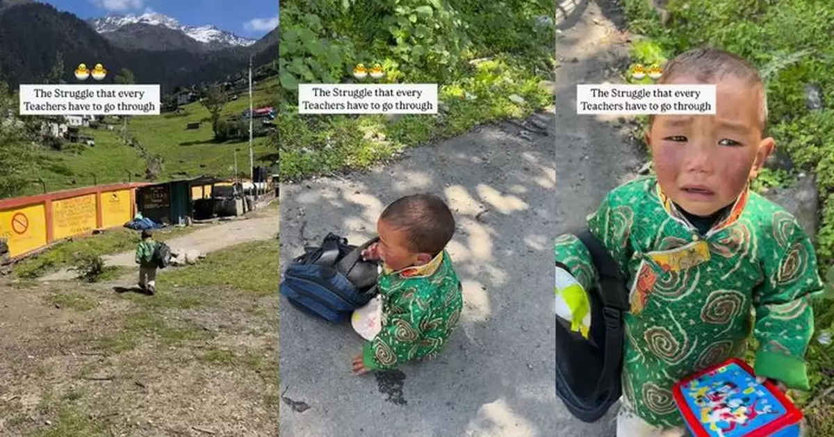 印度4歲男童拔足逃學 老師苦心追趕沒責罵 更用食物氹返課室