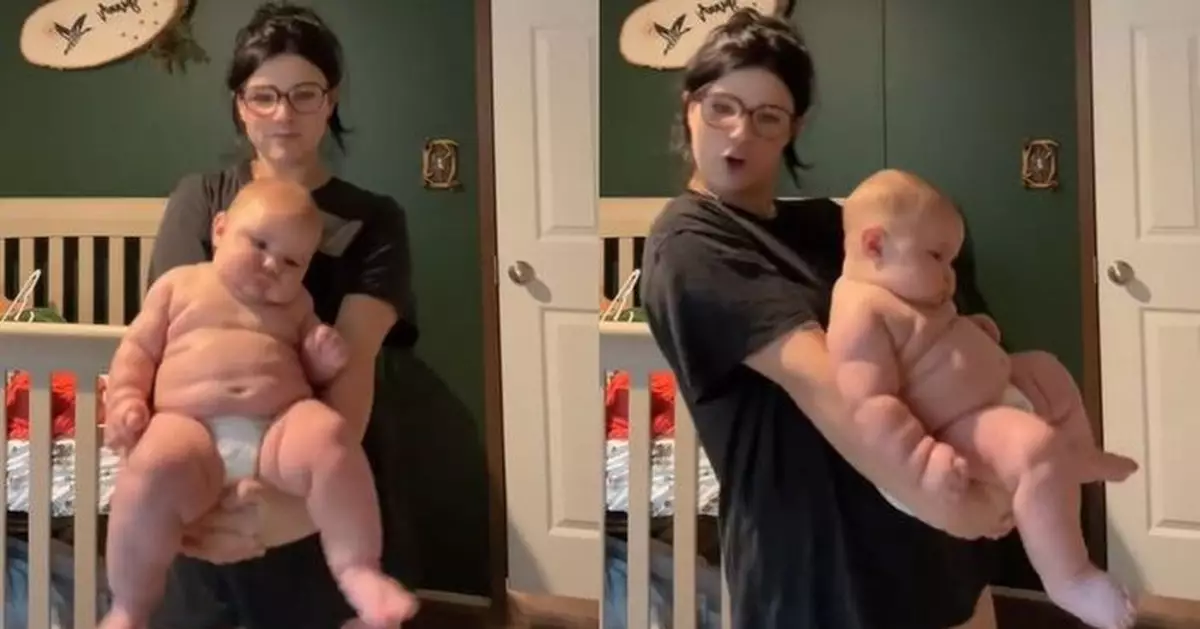 年輕媽曬4個月大「壯嬰」遭嘲諷 美式足球隊力挺：長大後要簽他