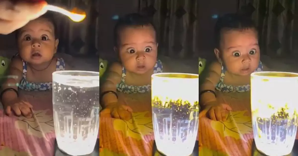 「魔法飛濺」小實驗風靡全網  薑黃加水發出炫目光彩BB都看呆