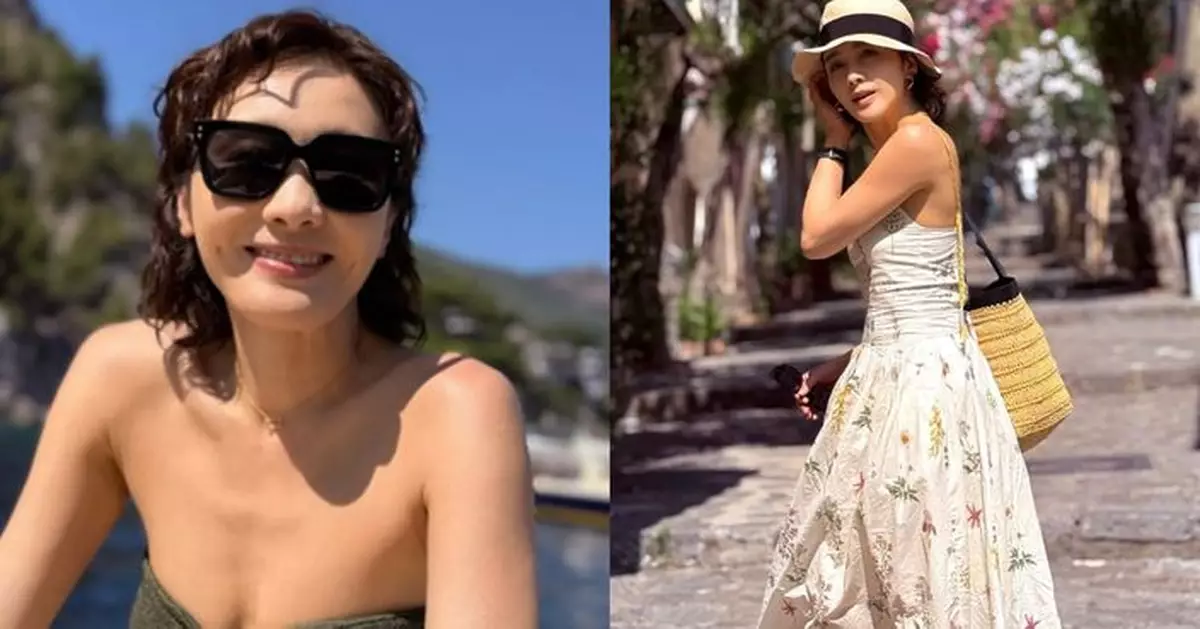 53歲黎姿意大利度假罕晒泳照 凍齡女神白裙飄逸零贅肉驚艷網民