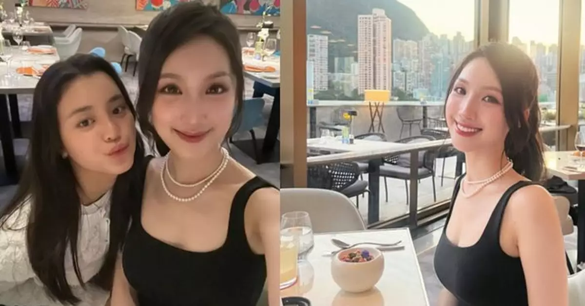 姚焯菲與海兒音樂劇後姊妹情深 約會下午茶大曬閨密情