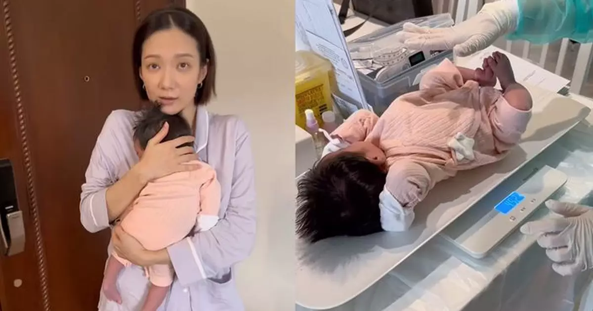 王君馨新手媽媽日記惹議  分享愛女家中打針片段 抱B姿勢遭網民質疑「危險」