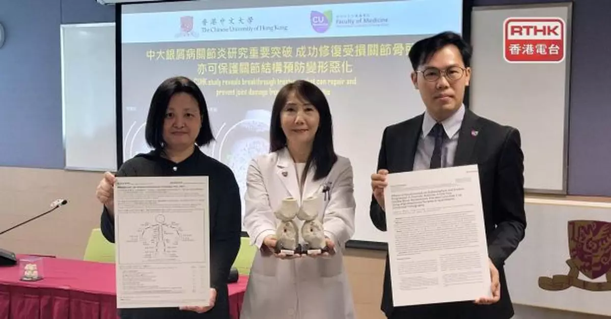 中大研究發現「白介素-17」抑制劑有效治療銀屑病關節炎