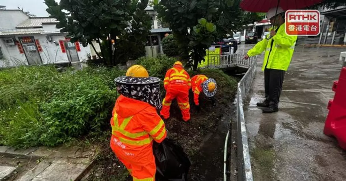 渠務署前晚至今早8時共確認6宗水浸報告　派逾百緊急應變隊處理