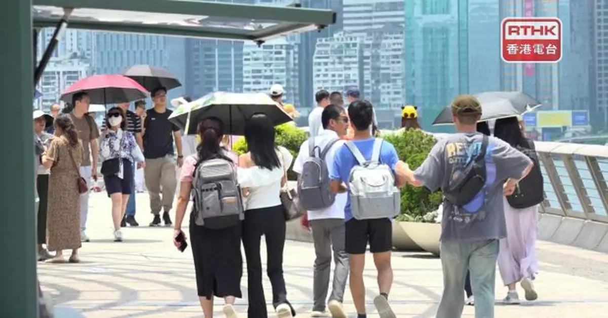 本港下午大部分地區氣溫33度或以上　打鼓嶺達35.2度