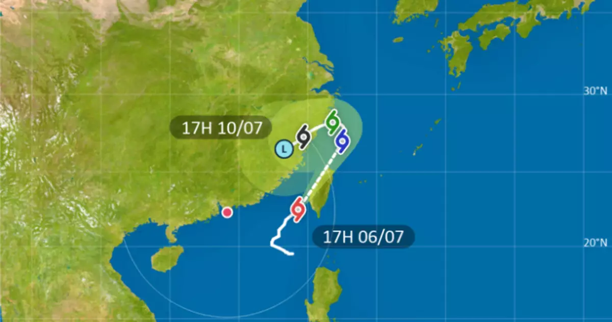 天氣 | 天文台：引導氣流下丹娜絲現罕見「直角轉彎」  預測移動路徑遇頗大挑戰