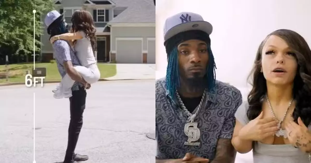 身高相差61CM 美國「最萌身高差」情侶外出遭誤認成「父女」