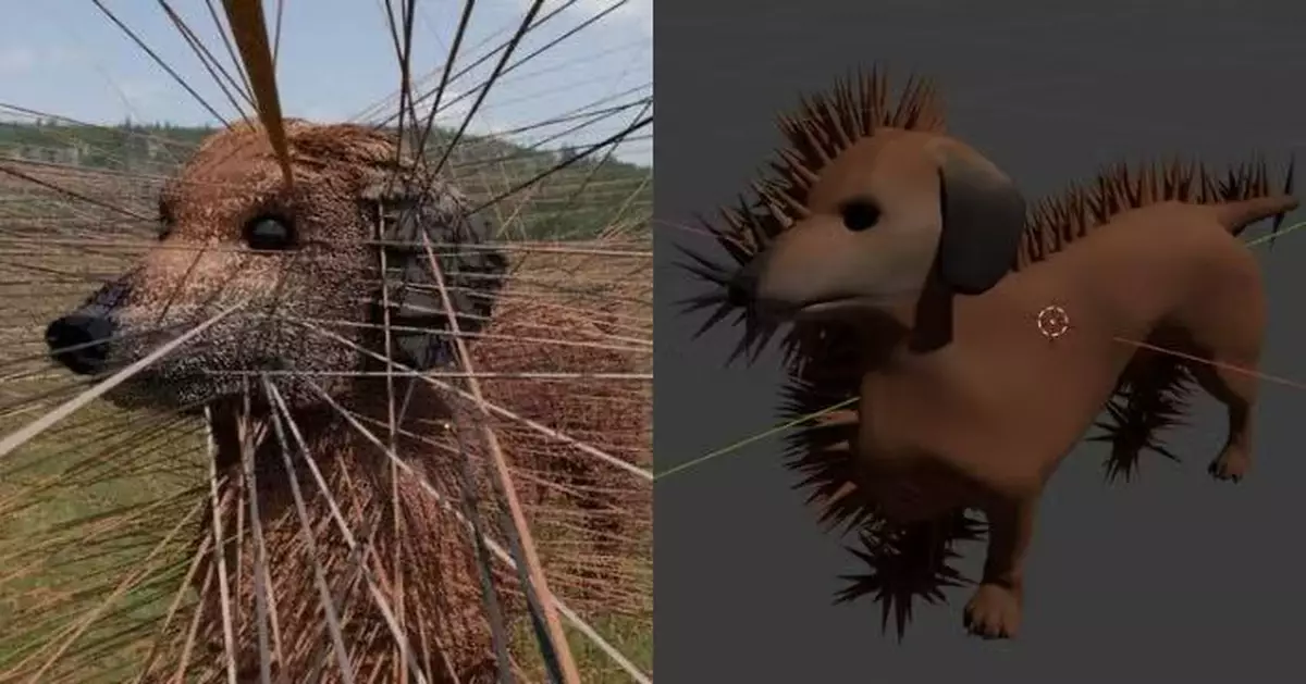 日飼主3D建模欲「重現」亡犬 電腦配置不足竟生成詭異「尖刺生物」