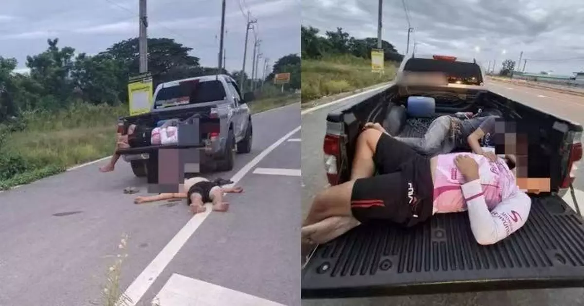 泰國3男橫躺馬路一動不動 路人以為命案急報警 警方到場揭離譜真相