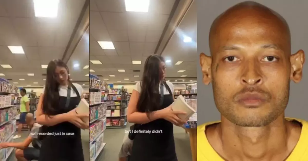 書店扮綁鞋帶踎低「偷聞」女性臀部 加州變態男再犯性騷擾1個月兩度被捕