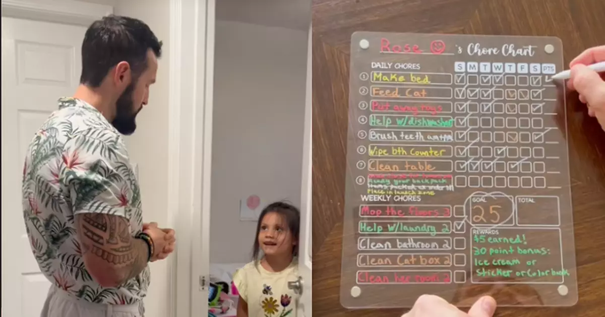 教女理財有妙招 美父要求6歲囡做家務賺零用錢交租及水電費