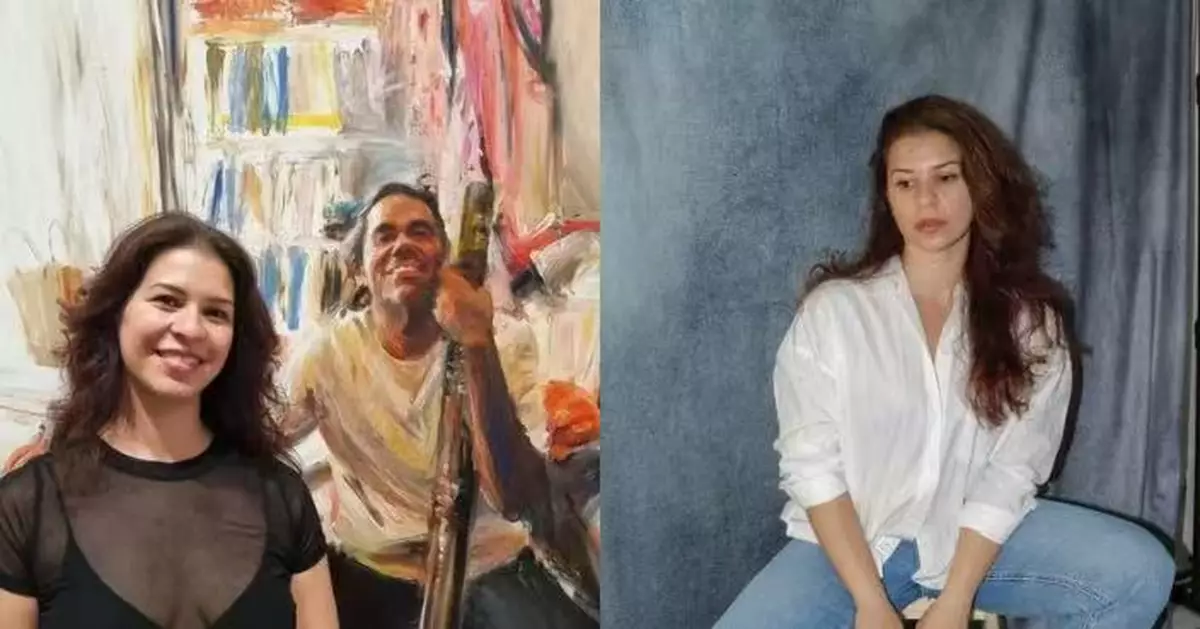 神經損傷無阻創作 菲律賓裔澳洲藝術家以手指代筆繪肖像畫奪人民選擇獎