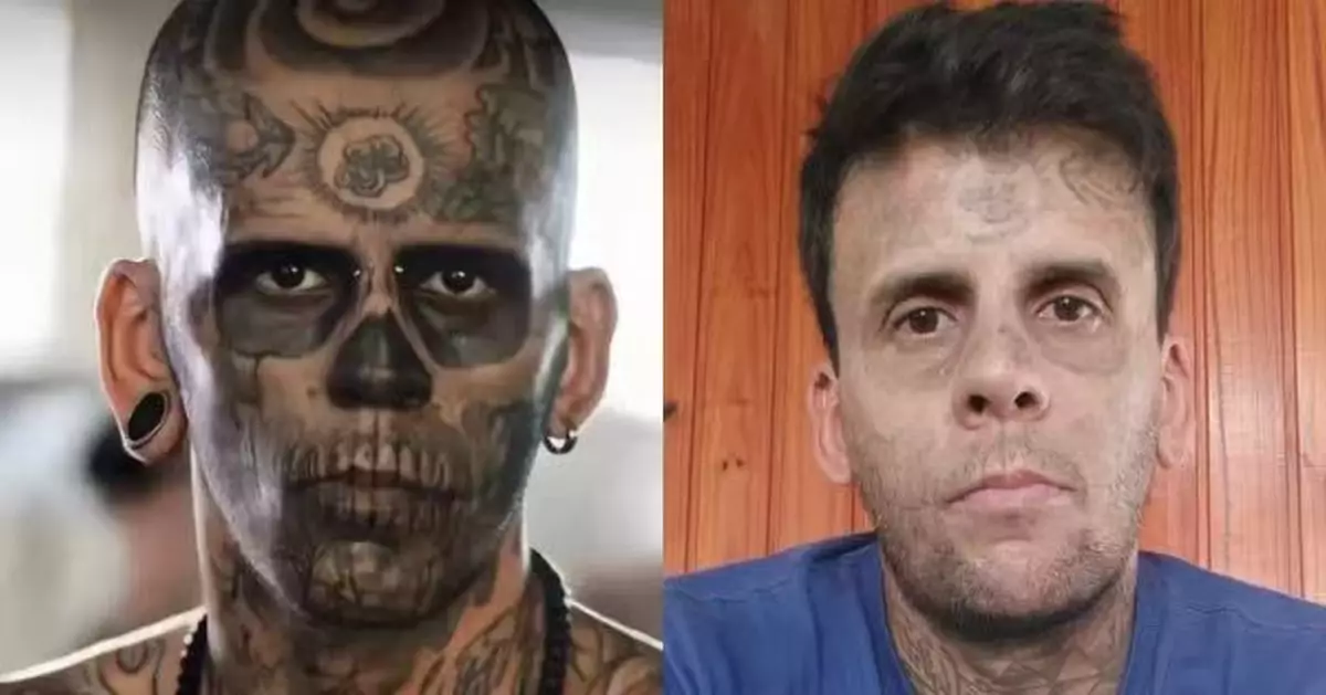 全身95%佈滿刺青！巴西男皈依宗教5度鐳射清洗現真容