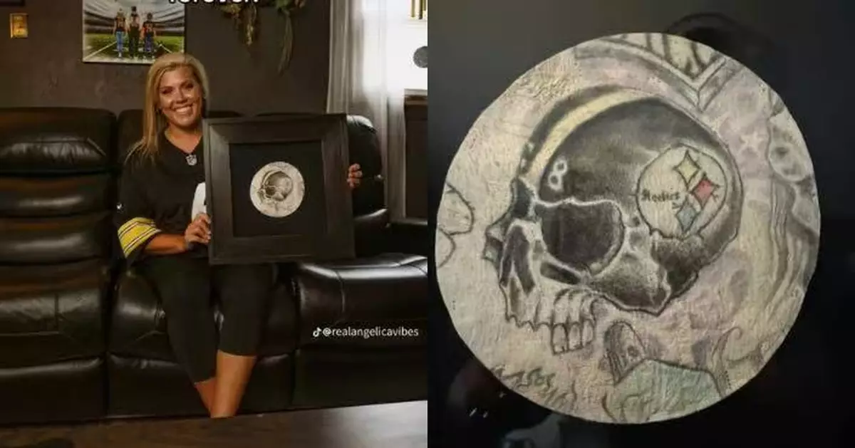 美護理師取亡夫手臂「骷髏刺青」皮膚裱框紀念 稱實物更具情感連結惹議