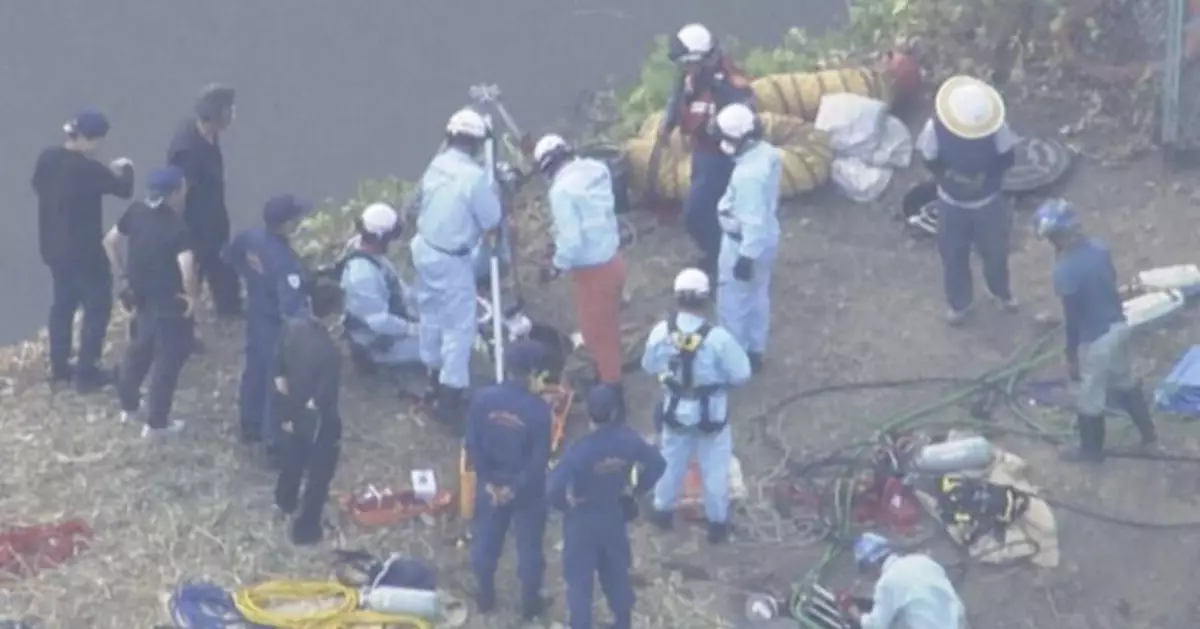 日本埼玉縣4名工人墮下沙井全員死亡