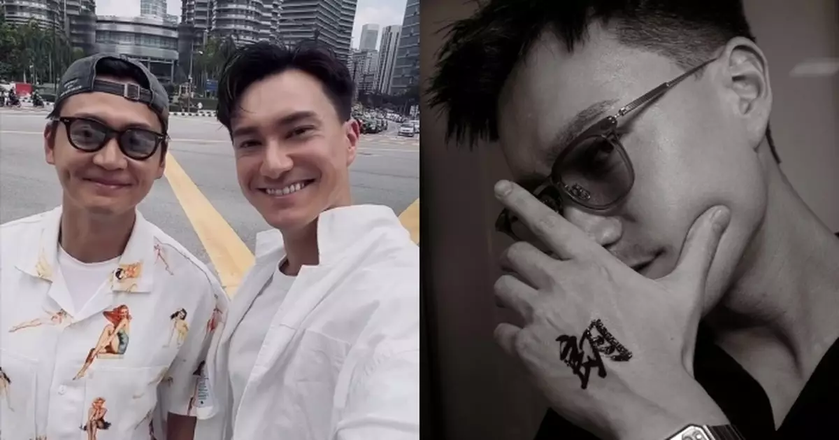 朱敏瀚晒「愛的紋身」示愛張振朗 網民起哄：真愛呀！