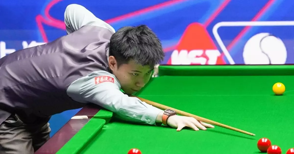 上海桌球大師賽趙心童不敵威爾遜無緣決賽