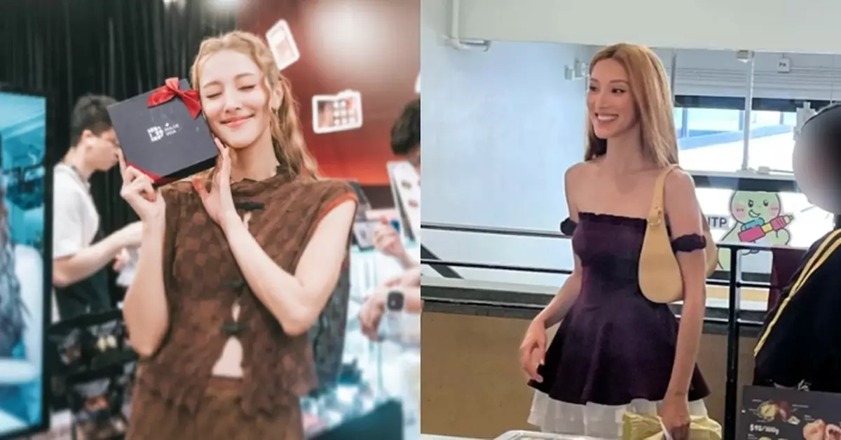 陳凱琳金髮Tube Dress造型又瘦又靚 網民激讚係「行走的芭比公主」