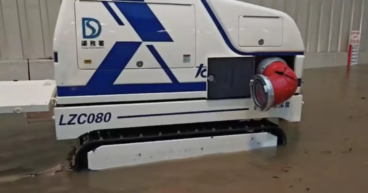 渠務署：大埔墟南運路嚴重水浸　強力排水機械人「龍吸水」處理