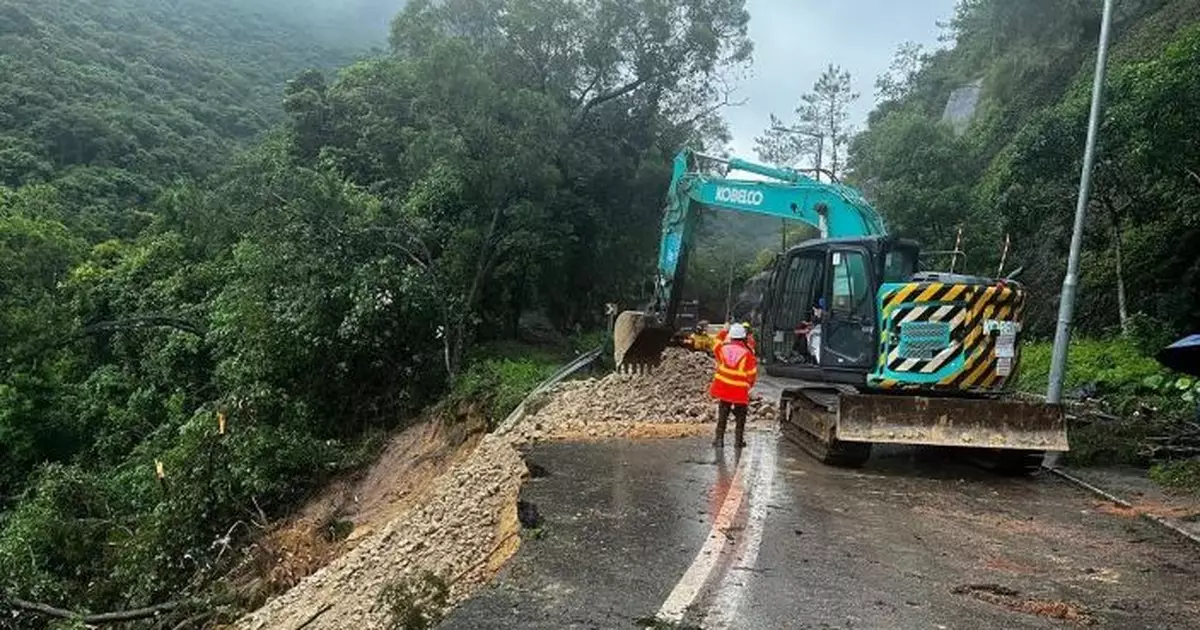 土力工程處：周二暴雨引發20宗山泥傾瀉  均非嚴重事故較以往差天共地