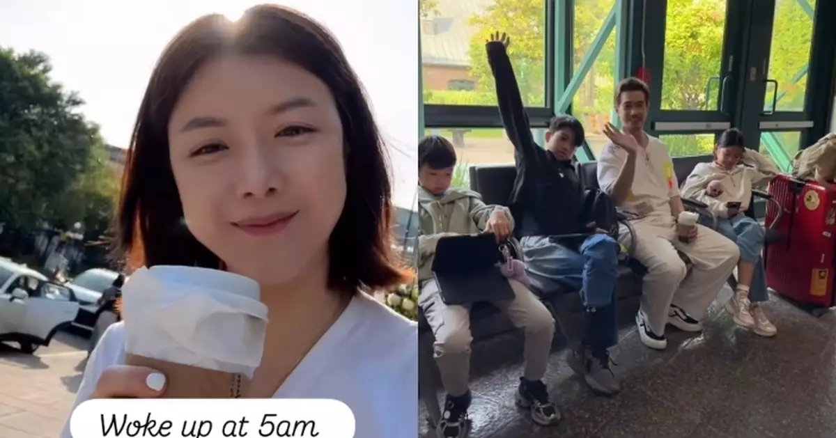 陳茵媺自爆第一次加國搭火車 全家清晨5點起身無損愉快心情