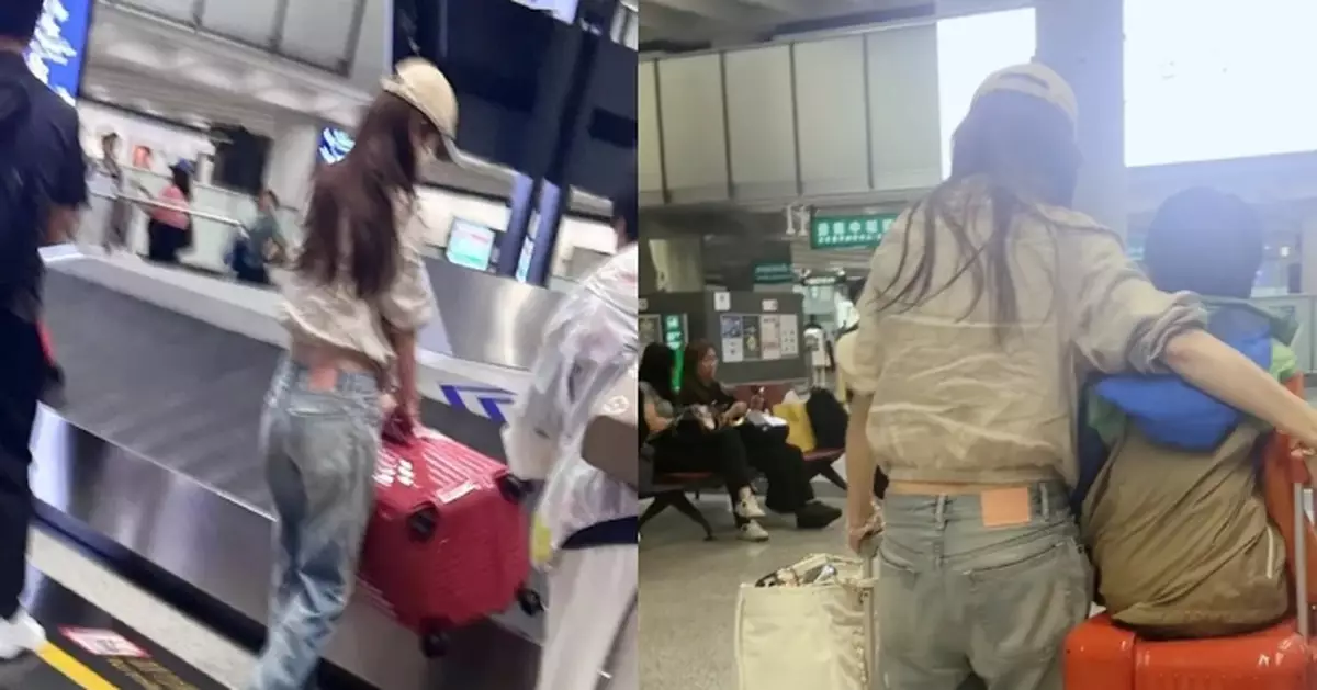 Angelababy湊囝囝現身機場 零助手親力親為全身行頭過十萬