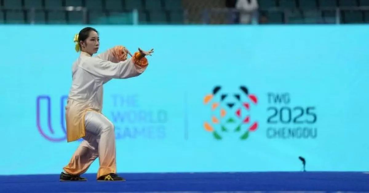 成都世運會 武術運動員盧卓靈奪中國代表團首金