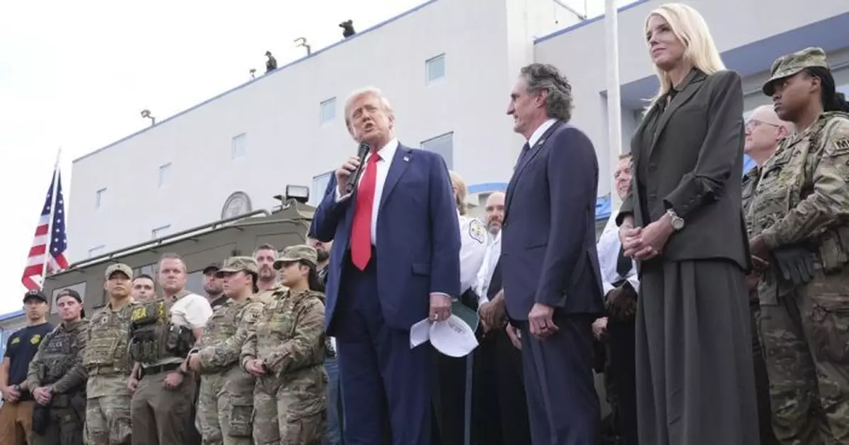 特朗普訪華盛頓警方　指罪案率大幅下降