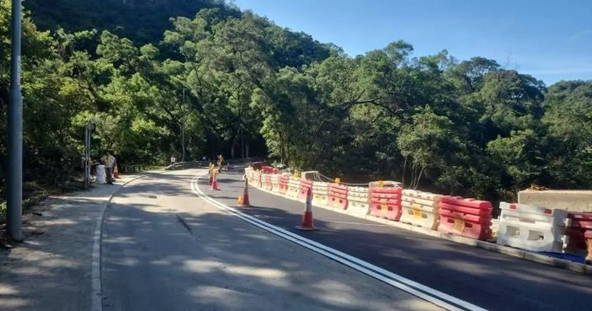 路政署：大埔新娘潭路傍晚已全線開通　恢復雙線雙程行車