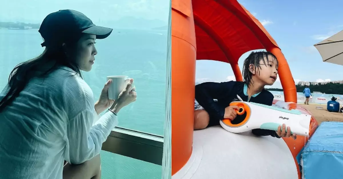 賴慰玲好鍾意暑假 帶囝囝「上天下海」玩個夠本
