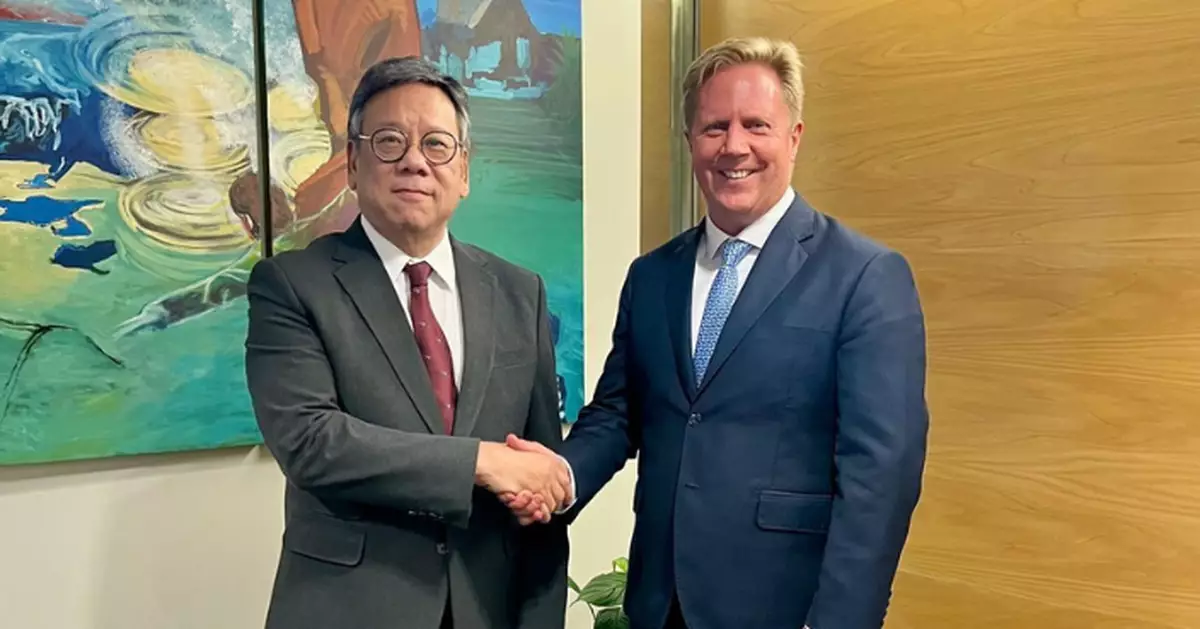 丘應樺訪展新西蘭晤副外長Todd McClay 籲支持香港加入區域全面經濟伙伴關係協定