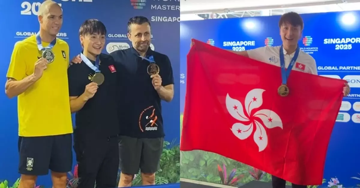 45歲方力申退役21年寶刀未老 世界先進游泳錦標賽200米背泳奪冠