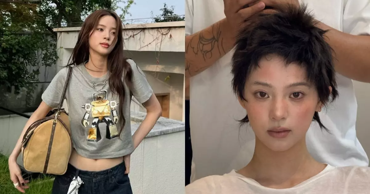 歐陽娜娜又玩新造型 利落短髮Look被指撞樣孫儷華晨宇