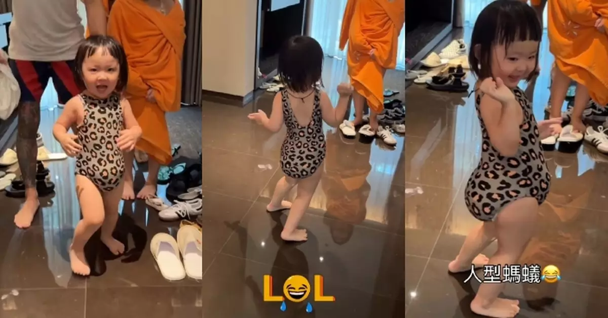 李璨琛獨自湊女游水「出事」 Sucy著正常尿片落水驚變「人型螞蟻」