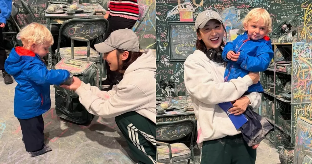 高海寧澳洲參觀美術館遇「心動」對象 主動撩玩兼猴擒抱抱