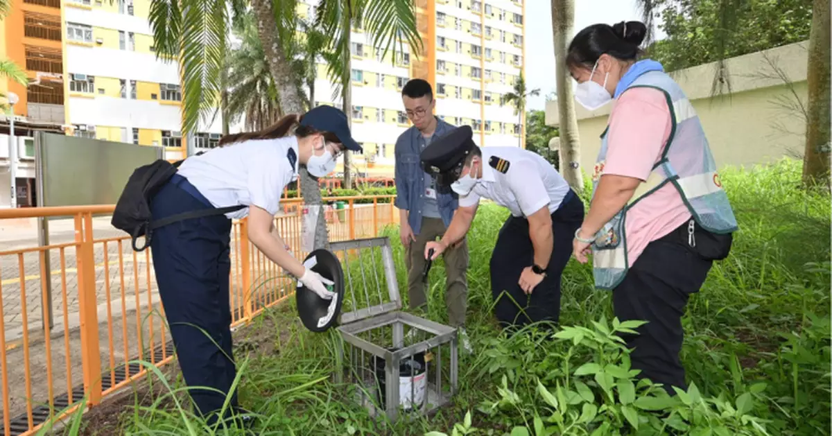 食環署8月份第四批誘蚊器指數 屯門西及掃管笏高於10%