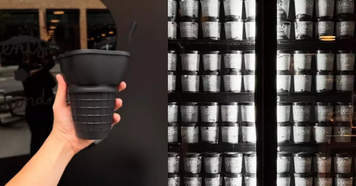 紐約全黑雪糕店登場！澳洲藝術家聯名打造「漆黑雪糕」 連牙齒都染黑