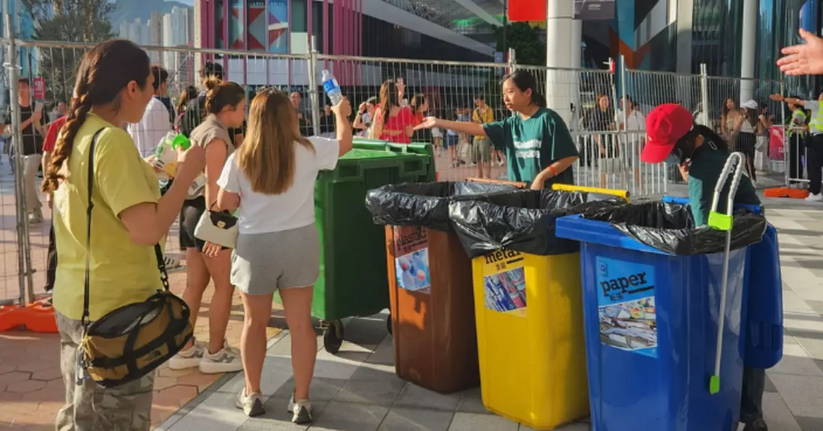 實施全面廢物分類及回收 啟德體育園每年轉化逾200噸廢物