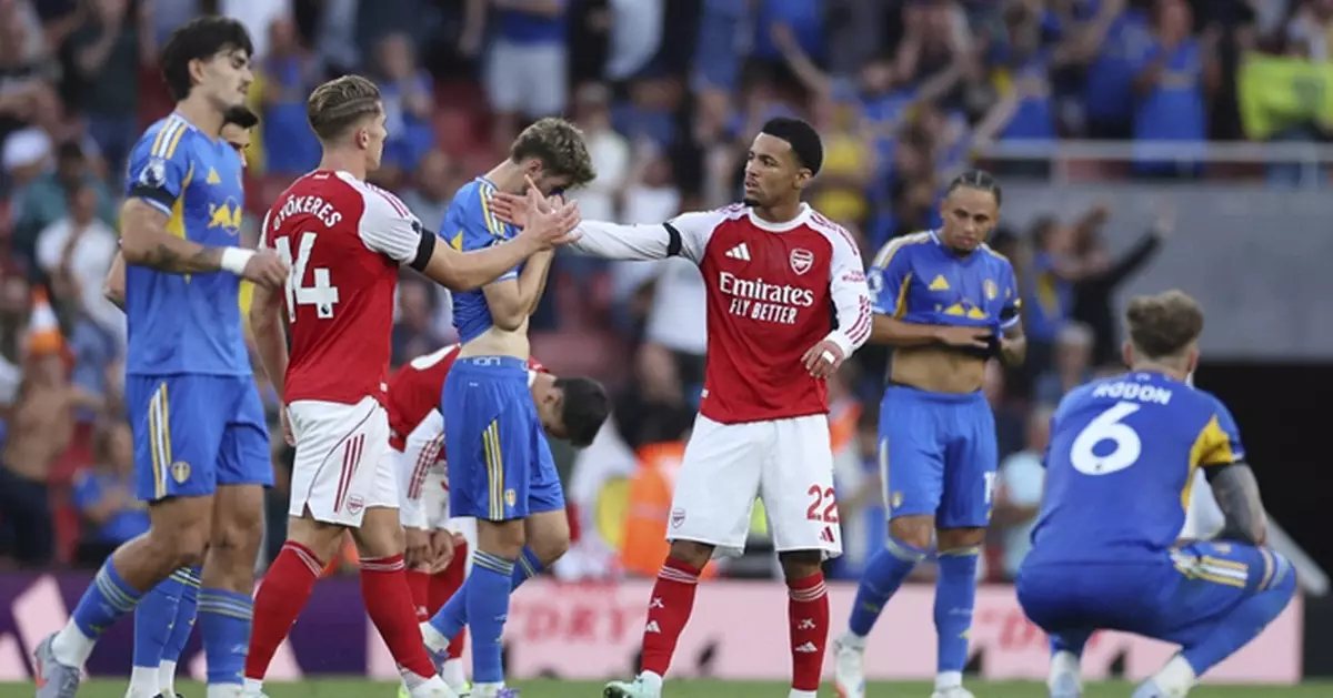 英超阿仙奴大勝列斯聯　曼城不敵熱刺