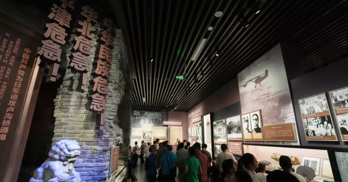 中國人民抗日戰爭紀念館主題展覽 一個多月來已接待約57萬人次