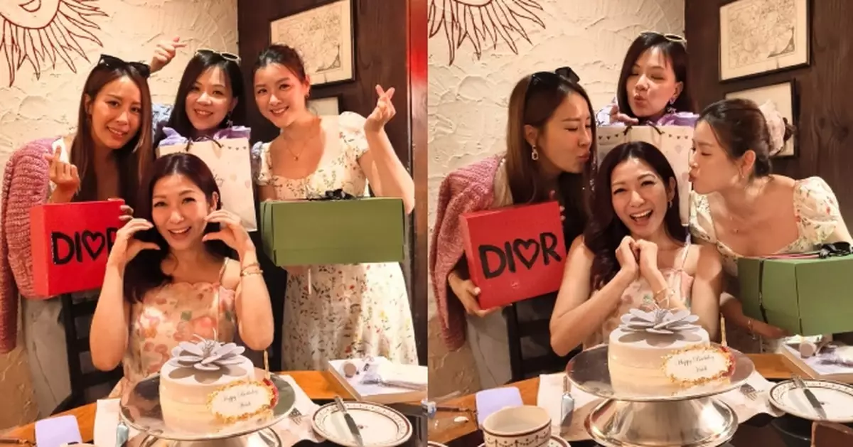 朱凱婷與港姐閨密食飯慶生 4位人妻保養得宜美貌依然