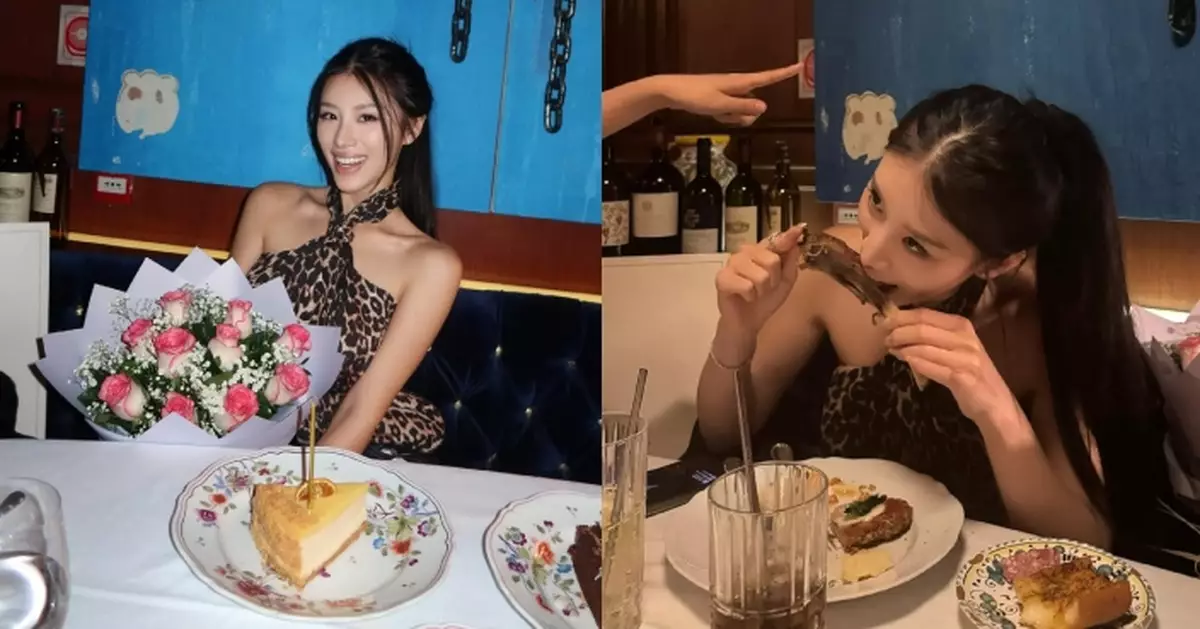 郭珮文豹紋Look迎24歲生日 唔理keep fit放肆大吃