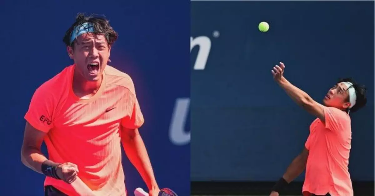 美網黃澤林直落三盤擊敗對手 歷史性闖男單次圈　