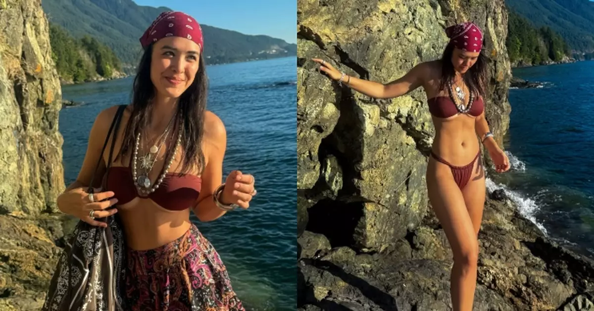 鍾麗緹大女Yasmine瘦身不瘦胸 性感比堅尼展火辣身材