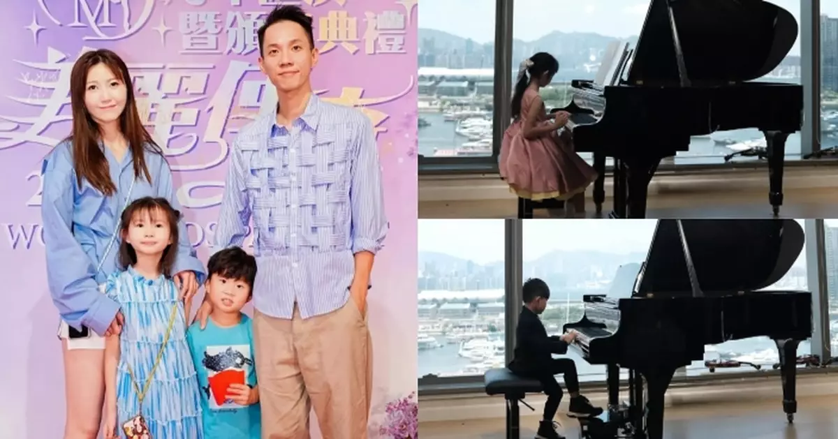 仔女鋼琴表演淡定又從容 吳若希與有榮焉：叫你媽咪爹哋情何以堪？